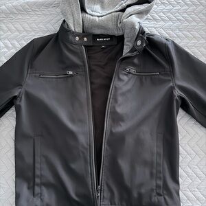 Black Rivet all weather jacket with removeable hoodie